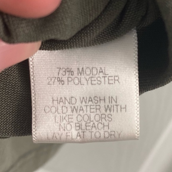 Olive Ruffle Tank Top - Picture 2 of 5